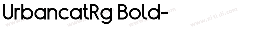 UrbancatRg Bold字体转换
